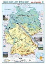 Bản đồ Cộng hòa Liên Bang Đức - Địa lí tự nhiên